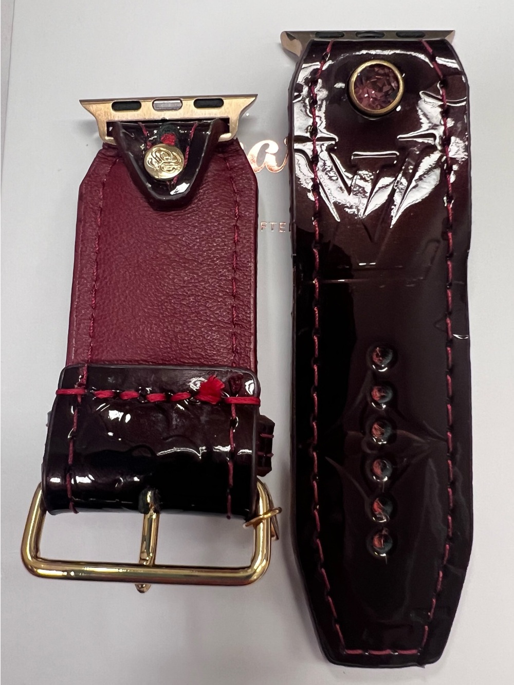 LV Amarante Vernis Spark*l band for Apple Watch - Picture 2 of 4